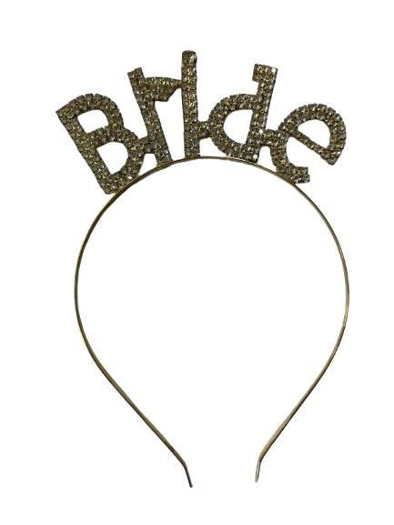 Kalın Taşlı Bride Altın Taç