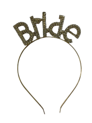 Kalın Taşlı Bride Altın Taç