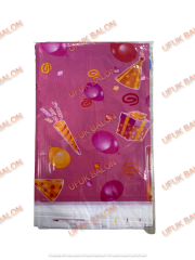 120x180 Pembe İyiki Doğdun Temalı Masaörtüsü