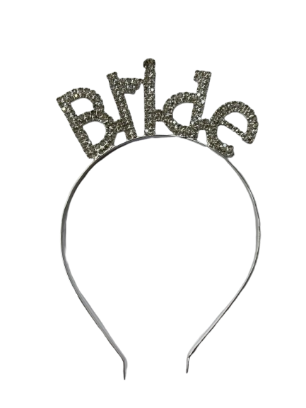 Kalın Taşlı Bride Gümüş Taç