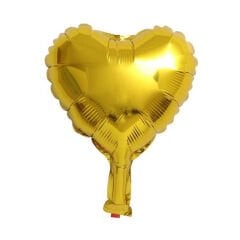 5'' Altın Kalp Folyo Balon 50'li