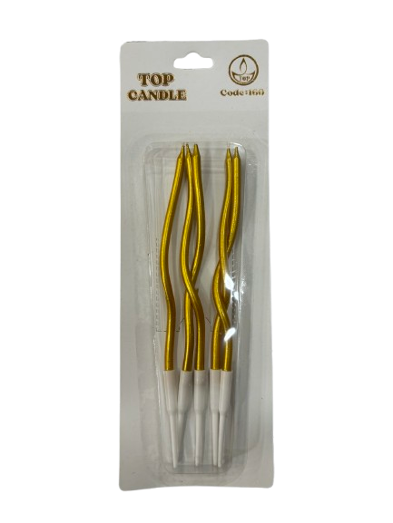 Kıvrımlı Altın Mum