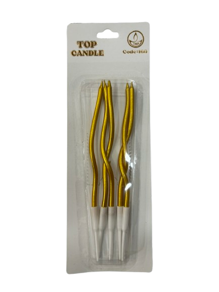 Kıvrımlı Altın Mum