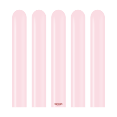 Pastel Açık Pembe Sosis Balon (Light Pink) 100'lü