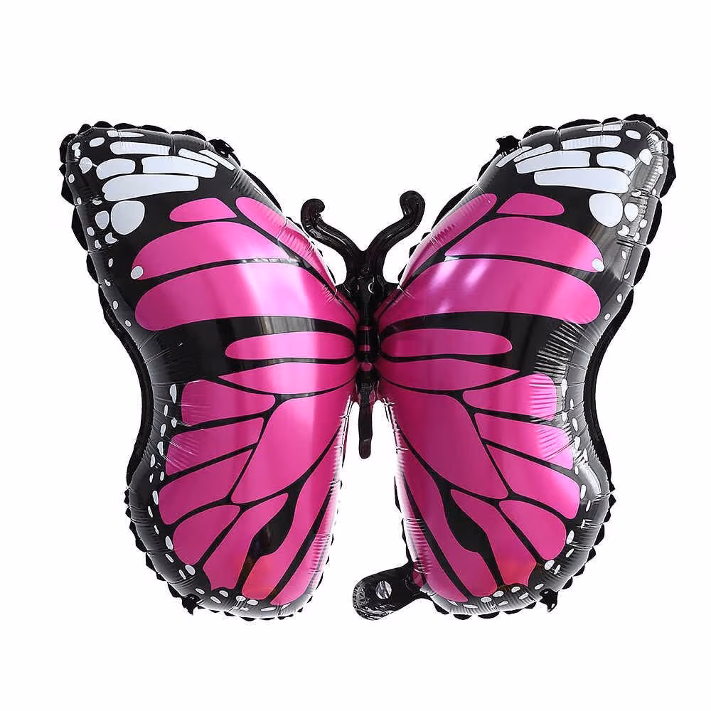 28'' Fuşya Kelebek Folyo Balon