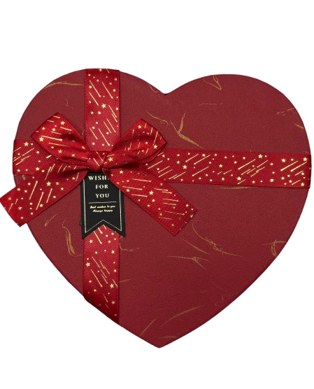 3'lü Kırmızı Kalp Kutu 20,5x20