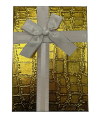 3'lü Altın Büyük Kare Dikdörtgen Kutu 16x22,5