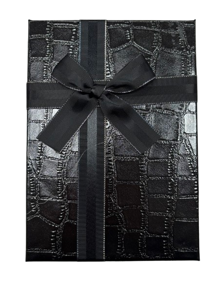 3'lü Siyah Büyük Kare Dikdörtgen Kutu 16x22,5