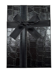 3'lü Siyah Büyük Kare Dikdörtgen Kutu 16x22,5