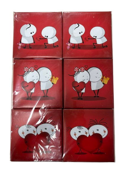 Askılı Kırmızı Kutu 6ad 12x12