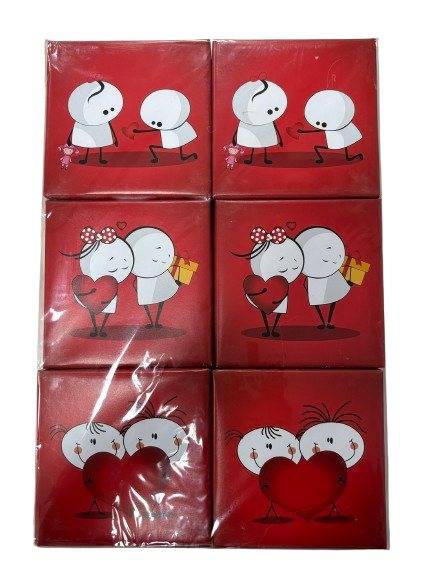 Askılı Kırmızı Kutu 6ad 12x12