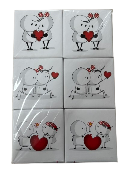 Askılı Beyaz Kutu 6ad 12x12