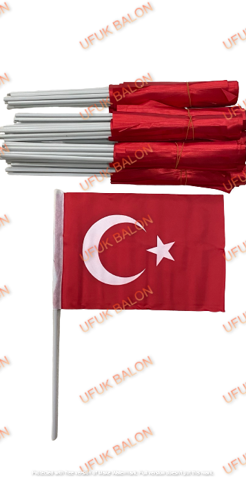 Sopalı Bez Bayrak 10'lu