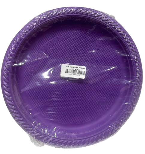 Plastik Mor Tabak 25'li