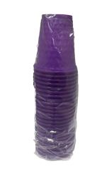 Plastik Kırmızı Mor 25'li