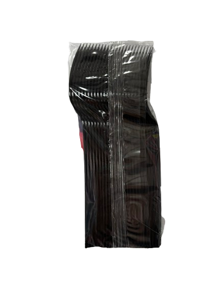 Plastik Siyah Çatal 25'li