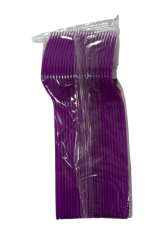 Plastik Mor Çatal 25'li