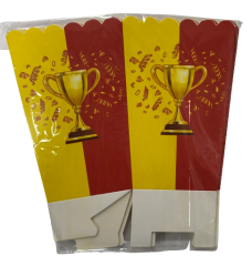 Sarı Kırmızı Temalı Mısır Kutusu 8'li