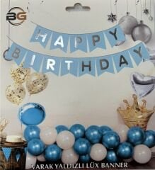 Mavi Happy Birthday Banner