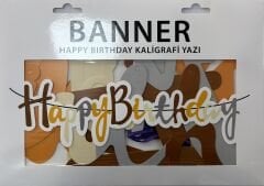 Kahve Tonları Kaligrafi Yazı