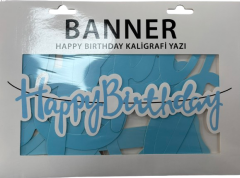 Mavi Kaligrafi Yazı