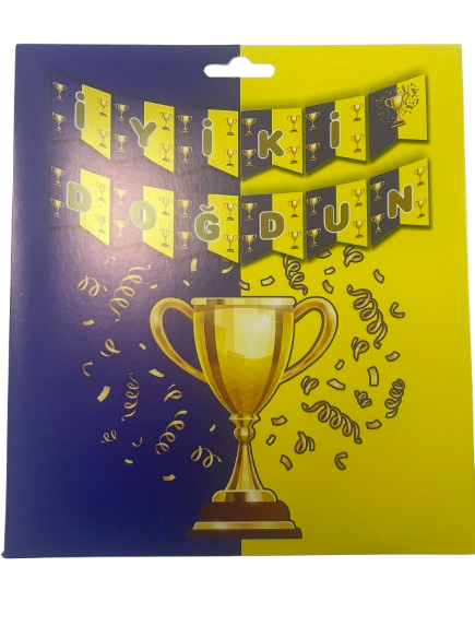 Sarı Lacivert Temalı Banner