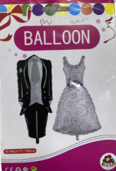 54x109 Gelinlik Folyo Balon