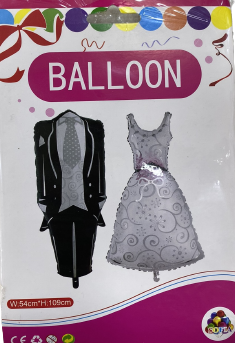 54x109 Damatlık Folyo Balon