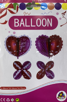 4 Parçalı Kalp 59x76