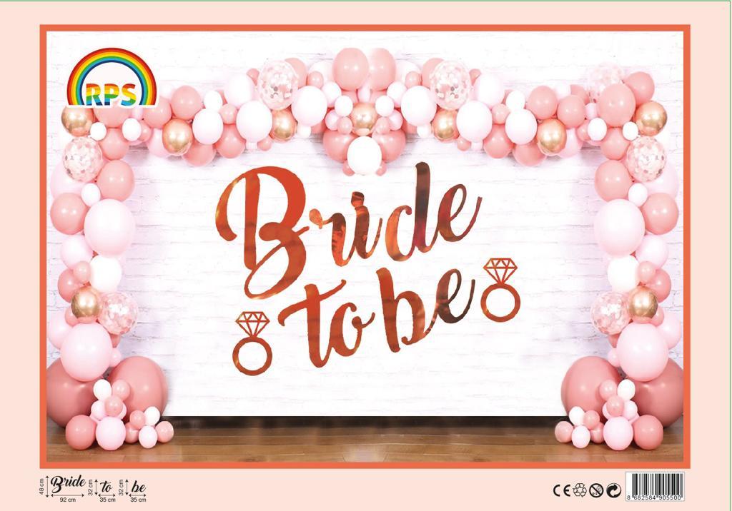 Bride To Be Rosegold Dev Yazı