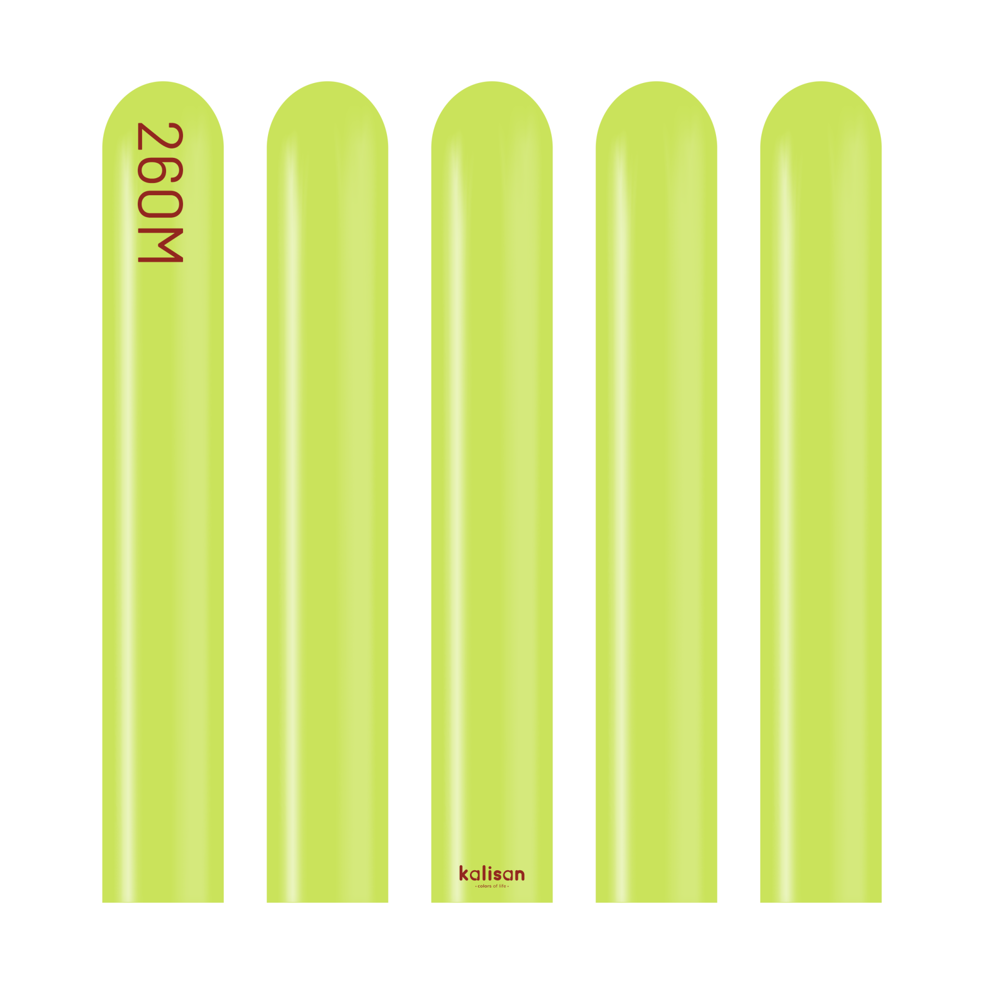 Pastel Limon Yeşili Sosis Balon (Lime Green) 100'lü