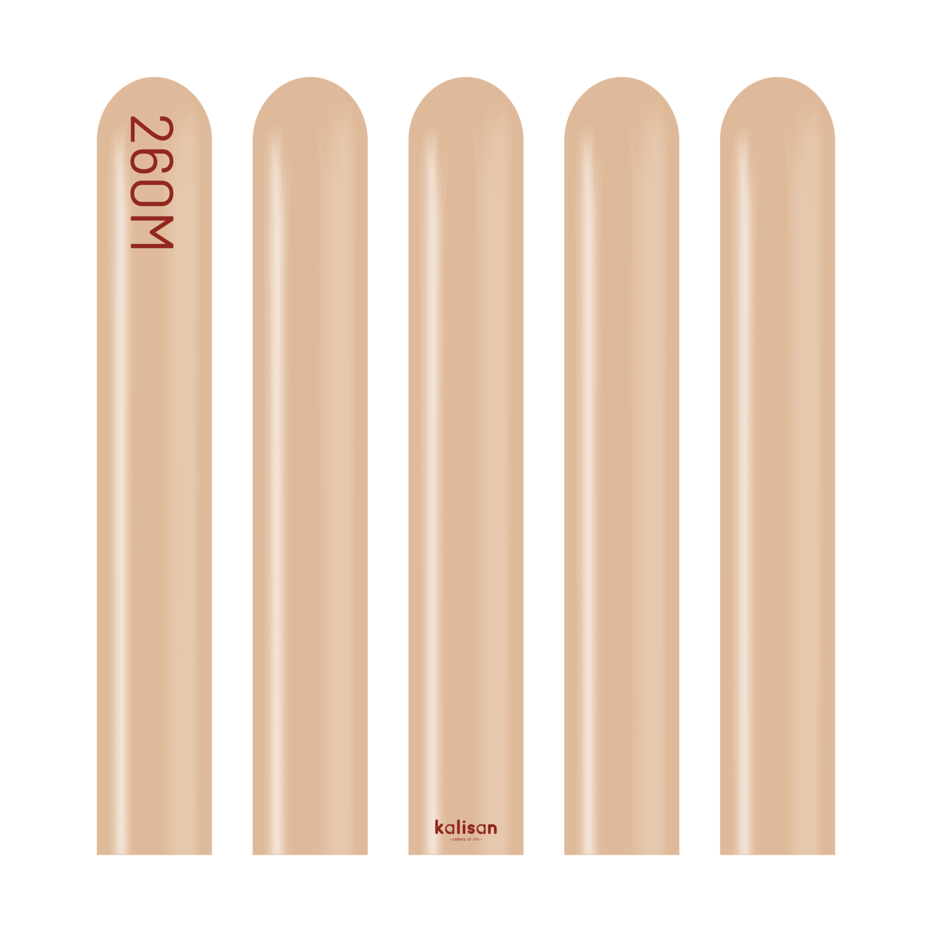 Retro Çöl Kumu Sosis Balon (Desert Sand) 100'lü