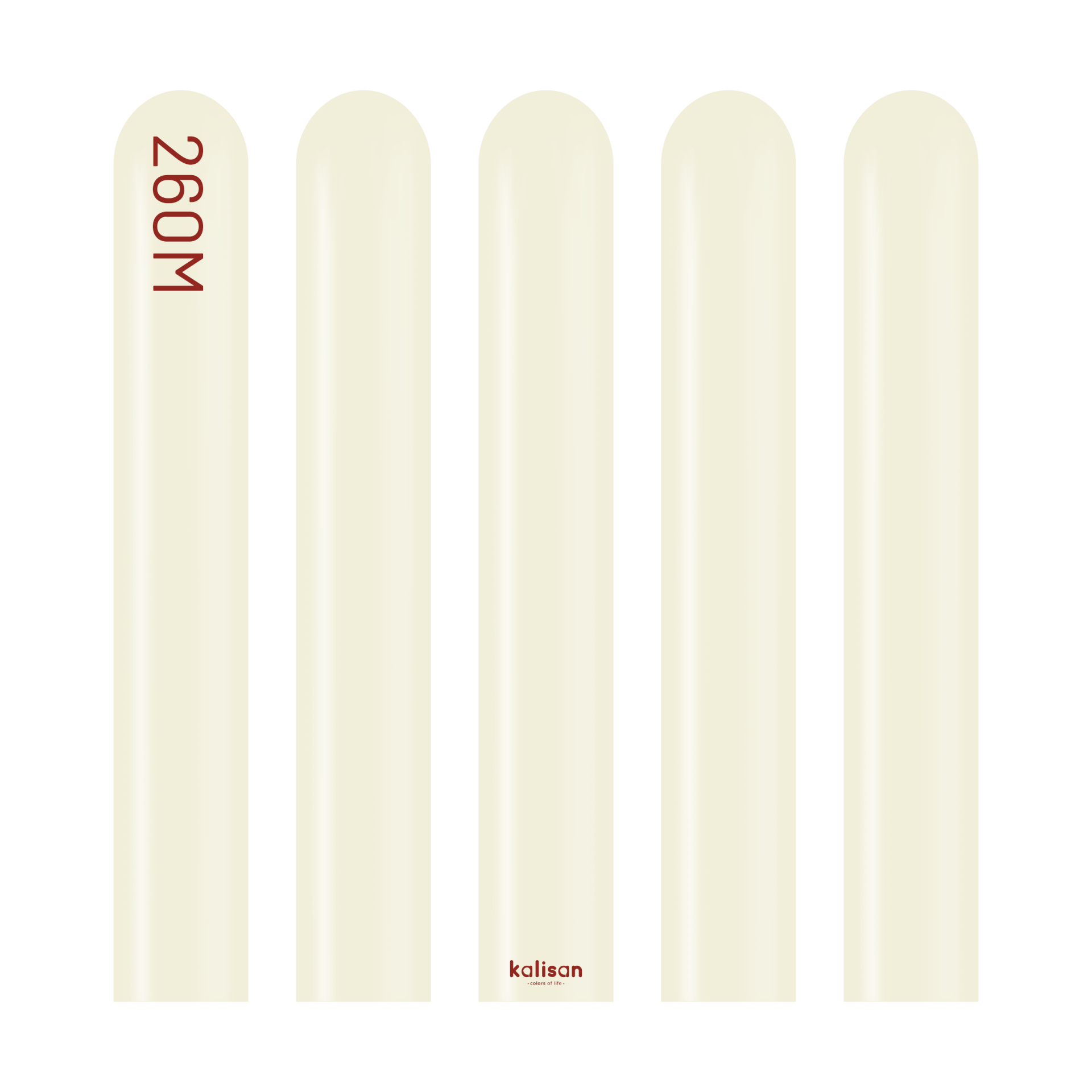 Retro Deniz Kumu Sosis Balon (White Sand) 100'lü