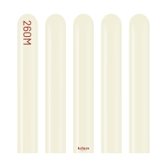 Retro Deniz Kumu Sosis Balon (White Sand) 100'lü