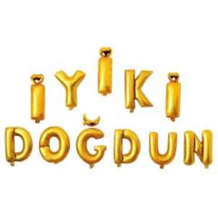 16'' Altın İyiki Doğdun Set