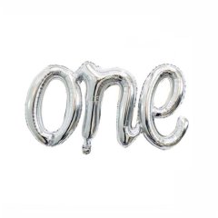 Gümüş One Folyo Balon 111x42,5cm