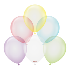 12'' Standart Balon Renkli Şeffaf 100’lü