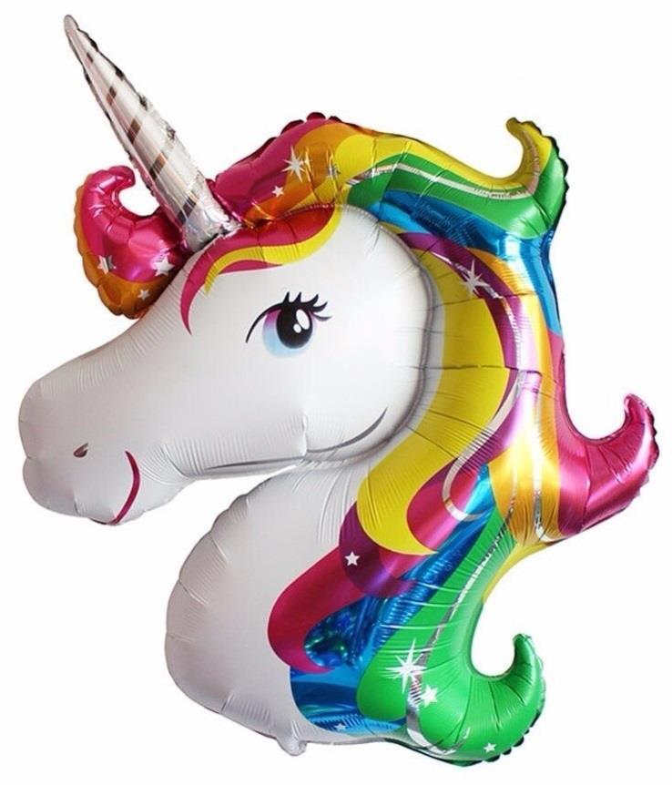 40'' Unicorn Kafa Folyo Balon