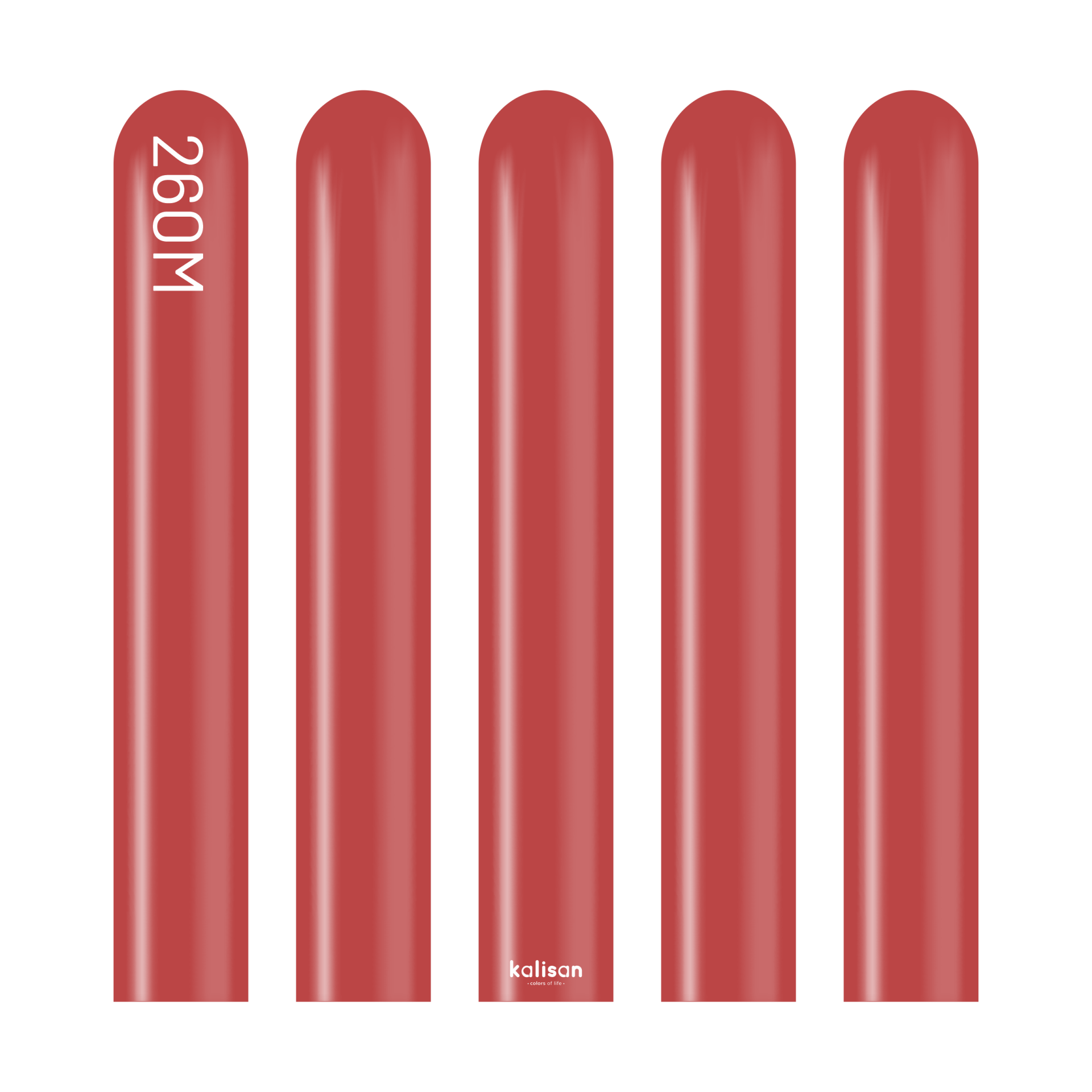 Pastel Koyu Kırmızı Sosis Balon (Deep Red) 100'lü