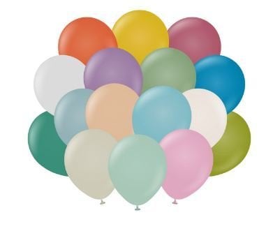 12'' Retro Balon Karışık 100’lü