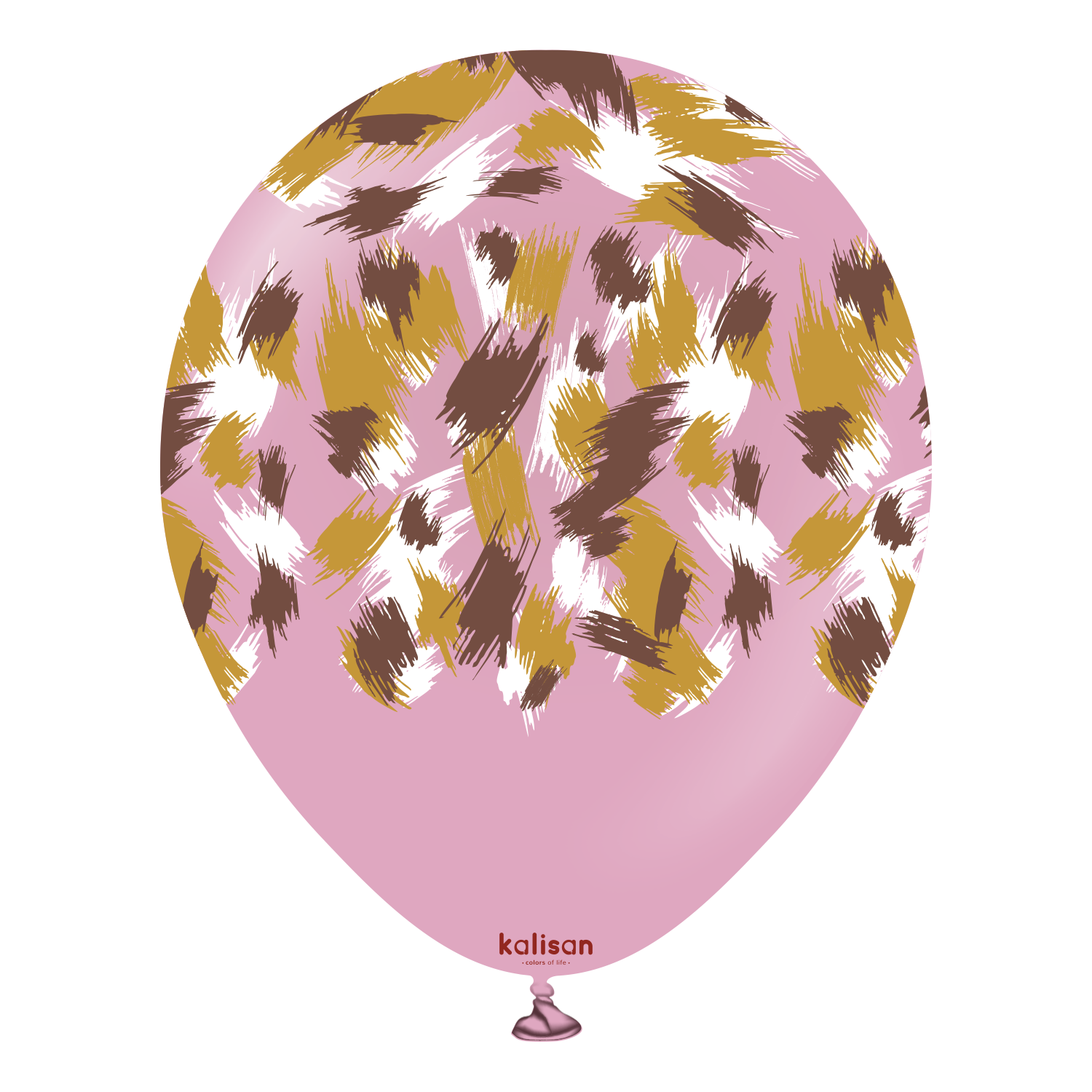 12'' Safari Toz Pembe Savanna Tema Baskı 25'li