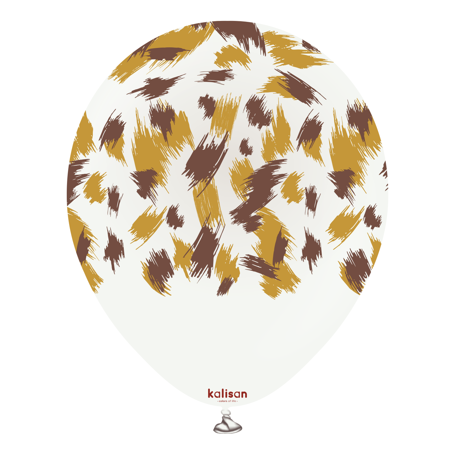 12'' Safari Beyaz Savanna Tema Baskı 25'li