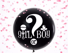 18'' Cinsiyet Balonu Pembe Pullu