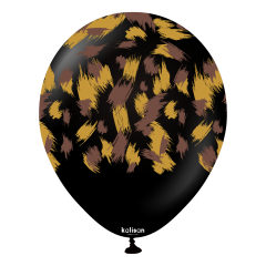 12'' Safari Siyah Savanna Tema Baskı 25'li