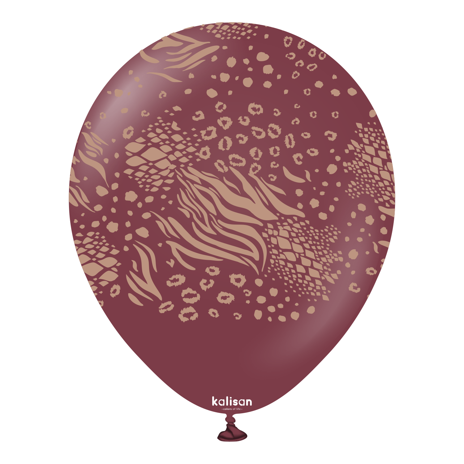 12'' Safari Bordo Mutant Tema Baskı 25'li