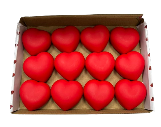 Kalp Pilli Tealight Büyük Boy 12'li