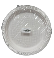 Plastik Beyaz Tabak 25'li