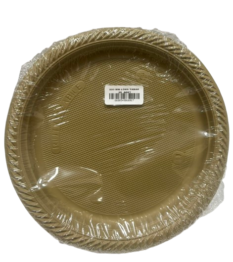 Plastik Altın Tabak 25'li