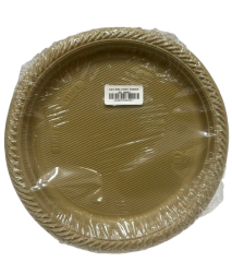 Plastik Altın Tabak 25'li
