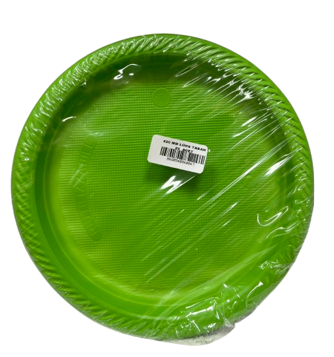 Plastik Yeşil Tabak 25'li